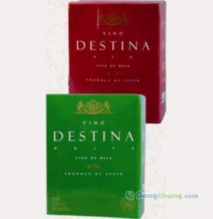 品味陽(yáng)光西班牙 蒂斯提娜干白葡萄酒3L利樂(lè)裝特價(jià)促銷(xiāo)